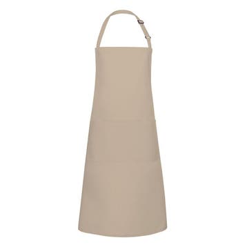 GGM Gastro | KARLOWSKY | Schort met zak Basic - Zand |, Verzenden, Nieuw, Overige kleuren, Schort