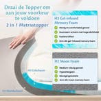 2dekans | EL-Life Topper 90x210 cm - Topdekmatras - Gel, Ophalen of Verzenden, Zo goed als nieuw