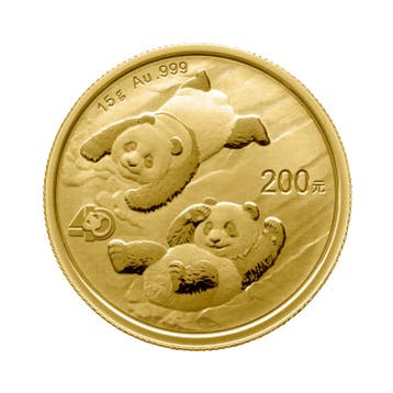 15 gram gouden munt Panda 2022, Verzenden