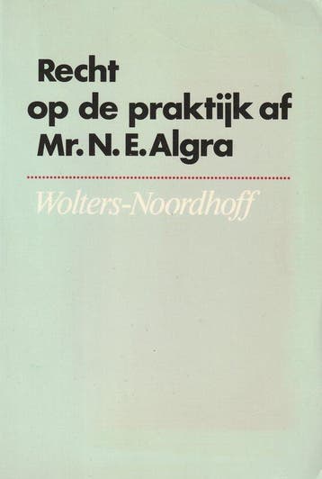 RECHT OP DE PRAKTIJK AF OPG DR 2 - N.E. Algra 9789001032562, Verzenden, Gelezen, N.E. Algra