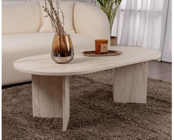 Asir 909NRD1103 Salontafel Travertijn 119x60 van 89 voor 33, Huis en Inrichting, Tafels | Salontafels, 50 tot 100 cm, 100 tot 150 cm