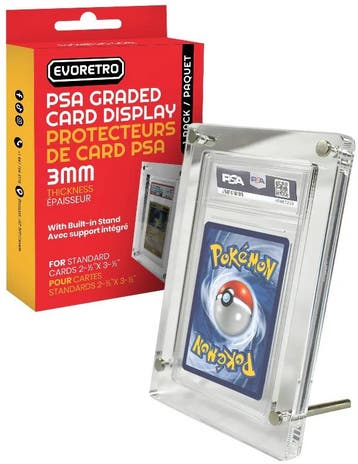Acrylic Case - PSA Graded Protector Stand (3mm) | Evoretro -, Hobby en Vrije tijd, Verzenden, Nieuw