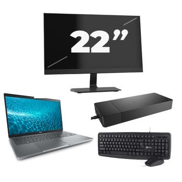 Dell Precision 3571 -   i5-12e  8GB  - 256GB  + 1x 22 inch, Verzenden, Refurbished, 12e Generatie, Dell