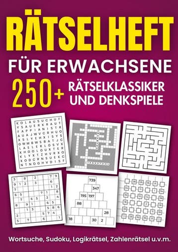 Rätselheft Für Erwachsene | Knobl Publishing | Nieuw, Ophalen of Verzenden, Nieuw, Knobl Publishing