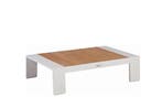 Exotan Valerie loungetafel wit - teak - 80 x 120 cm |, Tuin en Terras, Tuinsets en Loungesets, Ophalen of Verzenden, Nieuw