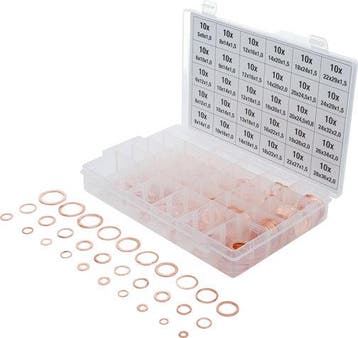 Assortiment afdichtringen koper 300-dlg, Auto diversen, Verzenden, Nieuw