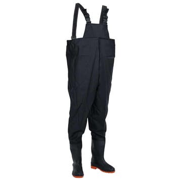 vidaXL Waadpak met laarzen maat 44 zwart, Verzenden, Nieuw