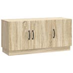 vidaXL TV-kast Sonoma Eiken 99 x 34,5 x 47 cm Bewerkt hout, Minder dan 50 cm, Verzenden, Nieuw, Minder dan 100 cm