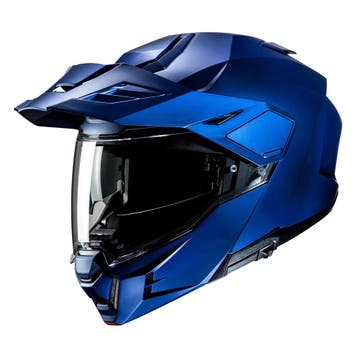 HJC i80 Solid Blauw Adventure Motorhelm, Motoren, Nieuw met kaartje, HJC, Heren, Offroadhelm