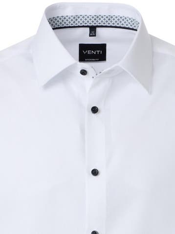 Venti Heren Overhemd Kent Boord Modern Fit 226110890-001 Wit, Verzenden, Nieuw, Wit