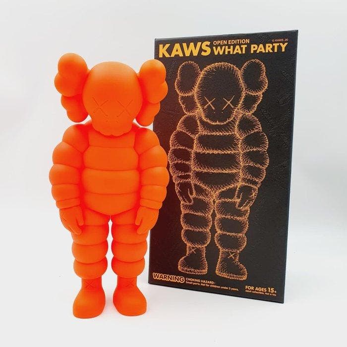 Kaws (1974) - What Party Orange, Antiek en Kunst, Kunst | Designobjecten