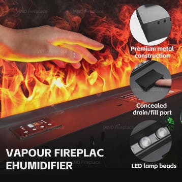 Elektrische Sfeerhaard 3D Waterdamp Vuur met Kleurrijke Mist, Huis en Inrichting, Verzenden, Nieuw