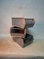 Industrieel design Bak - Metaal - 1960-1970 - 3x stapelbak, Antiek en Kunst
