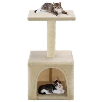 vidaXL Kattenkrabpaal met sisal krabpaal 55 cm beige, Dieren en Toebehoren, Verzenden, Nieuw