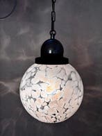 Plafondlamp - Glas, Hout - Midden twintigste eeuw