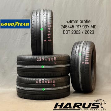 245/45/17 99Y MO Goodyear zomerbanden 5,4mm profiel 4X, Auto-onderdelen, Banden en Velgen, 17 inch, Ophalen of Verzenden, Band(en)