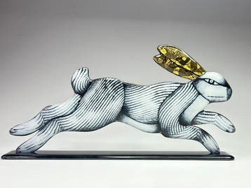 Studio Habrat - Maciej Habrat - sculptuur, Hare - 21 cm -, Antiek en Kunst