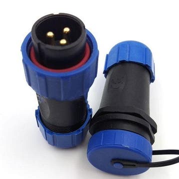 Male + Female - waterdichte kabelverbinder - 3 aderig - IP68, Doe-het-zelf en Verbouw, Ophalen of Verzenden, Nieuw, Overige typen