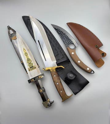 Themacollectie - 3-Piece Hunting & Outdoor Knife Collection