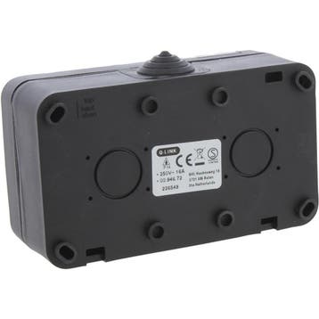 Q-LINK - Wandcontactdoos - Opbouw - 1-voudig Stopcontact -, Ophalen of Verzenden, Nieuw