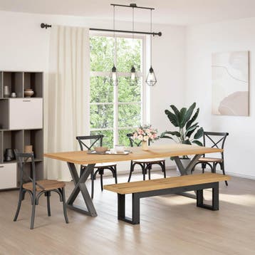 vidaXL Eetbank NOAIN 160 x 41 x 45 cm Massief grenenhout, Verzenden, Nieuw