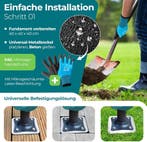 Universele metalen grondplaat voor parasolstatieven - 16x16, Tuin en Terras, Verzenden, Zo goed als nieuw