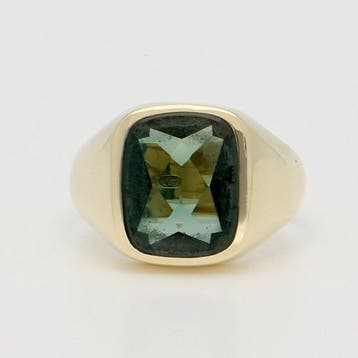 Ring - 18 karaat Geel goud Chrysoberil, Nieuw