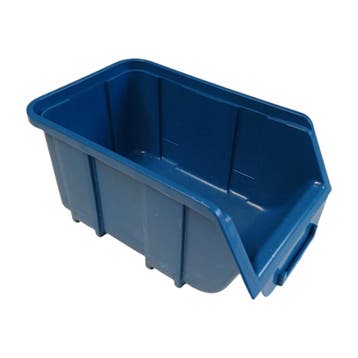 Magazijnbak, 128x204x96 mm, blauw kunststof, nieuw, Zakelijke goederen, Kantoor en Winkelinrichting | Magazijn, Stelling en Opslag