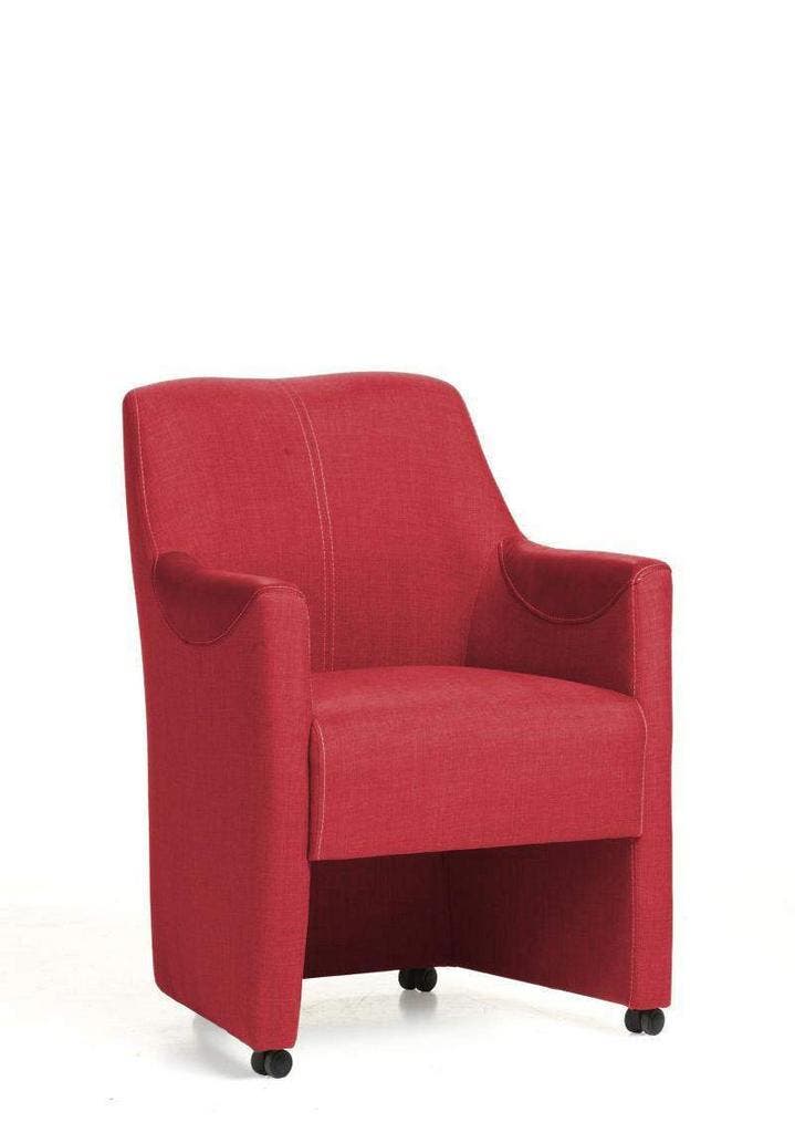 Eetkamerstoel Nancy - eetkamerstoelen - Rood, Huis en Inrichting, Stoelen, Rood, Nieuw, Stof