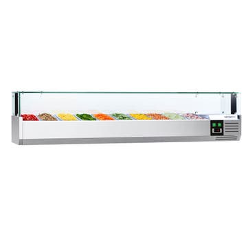 GGM Gastro | Opzetkoelvitrine PREMIUM met LED-verlichting -, Zakelijke goederen, Verzenden