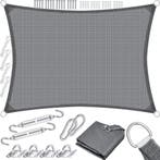 Schaduwdoek - Zonnezeil - Rechthoekig - 3x4 m - Grijs - KESS, Tuin en Terras, Verzenden, Zo goed als nieuw