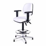 Stuurstoel IJSSEL met aluminium voet en witte skai bekled..., Watersport en Boten, Verzenden, Nieuw