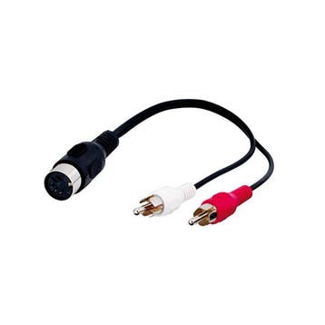 DIN naar Tulp kabel | V  M | Goobay | 20 cm, Verzenden, Nieuw