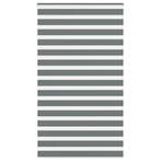 vidaXL Zebra rolgordijn 135x200 cm stofbreedte 130,9 cm, Verzenden, Nieuw, Grijs
