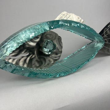Andrzej Rafalski - LARGE -Glass Fish- hand nade