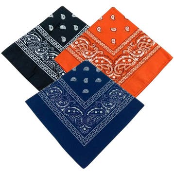 Fako Fashion - 3-Pack Paisley Bandana - Boeren Zakdoek -, Verzenden, Nieuw