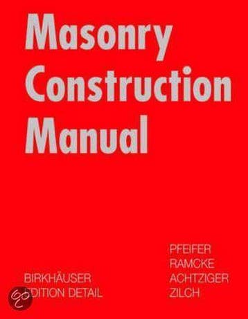 Brick And Block Construction Manual - Günter Pfeifer, Verzenden, Gelezen, Günter Pfeifer