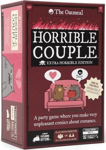 Horrible Couple - Extra Horrible Edition | Exploding Kittens, Hobby en Vrije tijd, Gezelschapsspellen | Kaartspellen, Verzenden