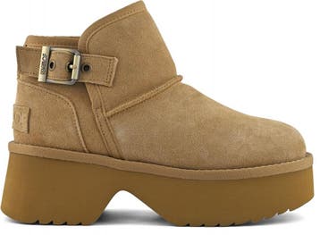 Colors of California - maat 40 - Suede Enkellaarzen - Cognac, Kleding | Dames, Verzenden, Nieuw