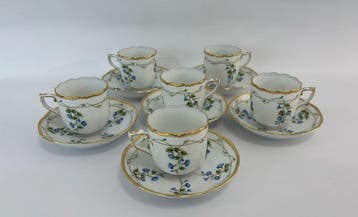 Herend - Mok (6) - Porselein - Set koffiekopjes