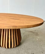 Ovale salontafel | Leverbaar in 2 maten | Massief teakhout |, 50 tot 100 cm, 100 tot 150 cm, Teakhout, Nieuw