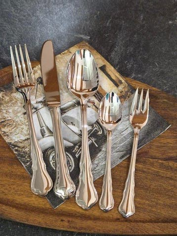 Gourmet , NEU , Silber 90 , 18/10 Edelstahl - Bestekset voor