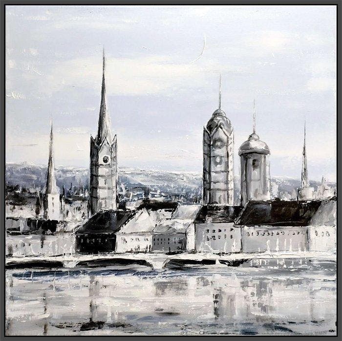 Andrzej Cybura - Zurych, Antiek en Kunst, Kunst | Schilderijen | Modern