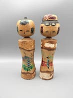 Creatieve Japanse kokeshi-popjes - Hout - Japan - Shwa