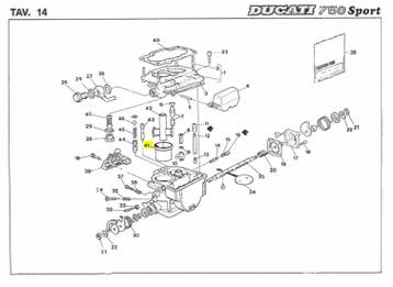 Ducati DIFFUSER - 037027165 Supersport, Motoren, Verzenden, Nieuw