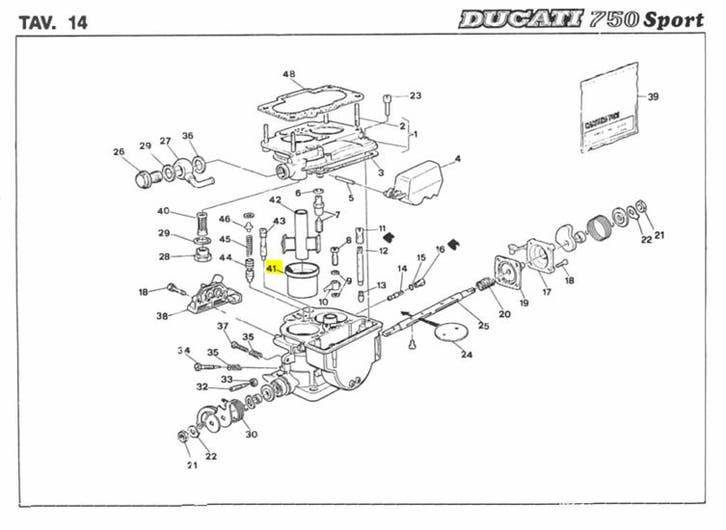Ducati DIFFUSER - 037027165 Supersport, Motoren, Onderdelen | Ducati, Nieuw, Verzenden