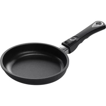 AMT Gastroguss Koekenpan Ø 20 cm hoogte 4 cm met afneemba.., Ophalen of Verzenden, Nieuw, Aluminium