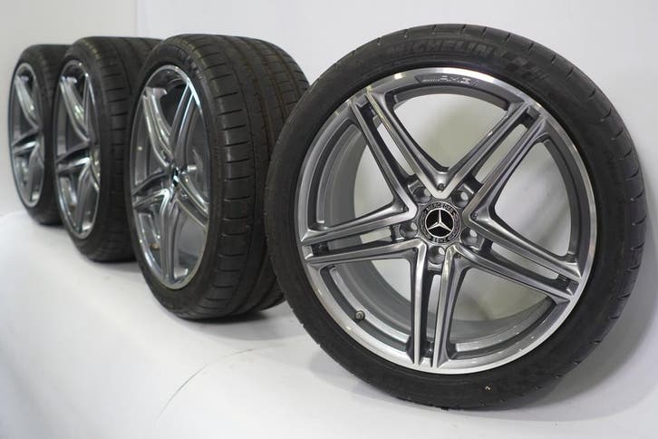 Mercedes GT AMG C190 19 & 20 inch velgen Michelin Zomerbande, Auto-onderdelen, Banden en Velgen, Velg(en), Gebruikt, 19 inch, Zomerbanden