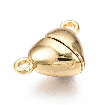 Magneet sluiting hartvorm 18K Goldplated 9,5 x 15 x 6mm o..., Ophalen of Verzenden, Nieuw, Overige typen