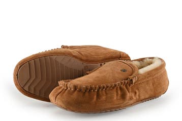 Warmbat Pantoffels in maat 45 Bruin, Bruin, Verzenden, Warmbat, Zo goed als nieuw